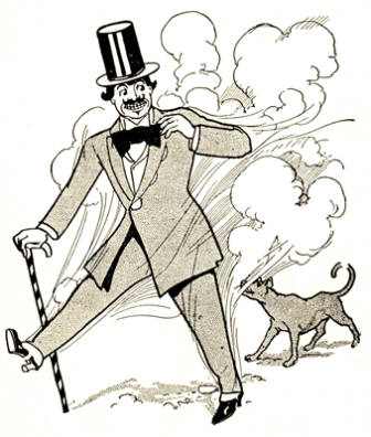 A prowling dog
smelled the gingerbread... 