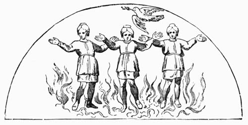 Illustration: Fig. 77.&mdash;The Three Hebrew Children.