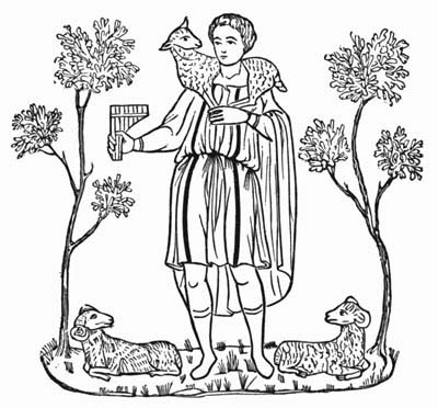 Illustration: Fig. 48.&mdash;Good Shepherd with Syrinx.
