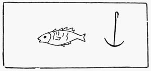 Illustration: Fig. 52.&mdash;Fish and Anchor.