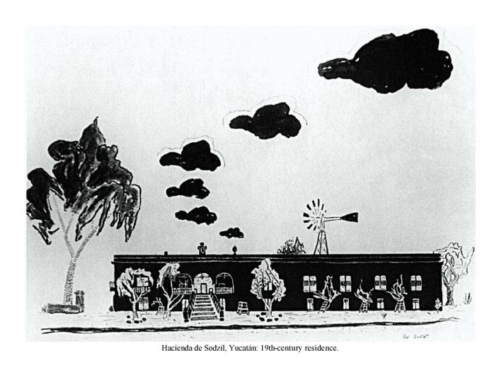 Hacienda de Sodzil, Yucat�n: 19th-century residence.