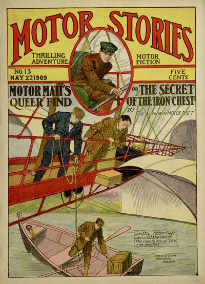 Swiftly Motor Matt
secured the end of
the rope to one of the
iron handles