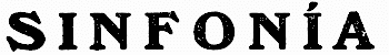 SINFONÍA SINFONÍA