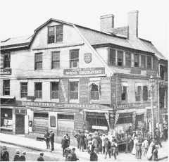 Copyright by Daniel W. Colbath & Co., Boston, 1895.

“OLD CORNER BOOKSTORE.”