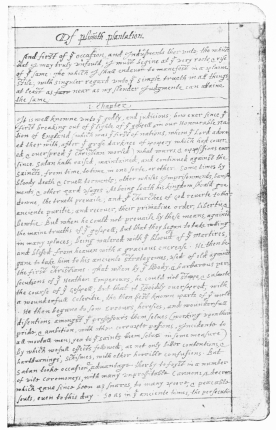 FACSIMILE OF A PAGE FROM GOVERNOR BRADFORD’S MANUSCRIPT,
“PLIMOTH PLANTATION.”

THE ORIGINAL IS NOW IN THE BOSTON STATE HOUSE.