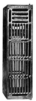 BANGERTER’S FIRE DETECTOR AND FIRE ALARM.

This is the most marvelous little machine that science has ever devised
to watch your house day and night. It is the truest of all Watch Dogs
and will in case of fire make such a loud and noisy alarm that you will
wake up from the deepest of sleeps. It calls when the fire is at its
infancy, in time to save you and your beloved ones. It is a most simple
little apparatus requiring no electricity, no wiring or connections, no
care of any kind; just as reliable after it has been hanging in your
room for twenty years as it was when newly installed.