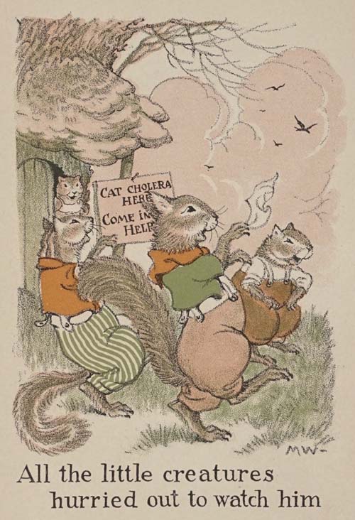 All the little creatures
hurried out to watch him