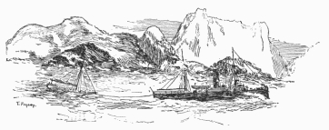 A bit of friendly assistance. (After a sketch by
Midshipman Miguel Arenas.)