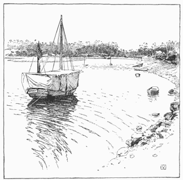 The Spray in her port duster at Devonport, Tasmania,
February 22, 1897.