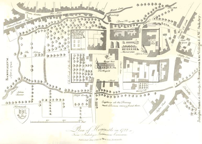 Plan of Horncastle in 1722, from &ldquo;Stukeley&rsquo;s
Itinerarium&rdquo;