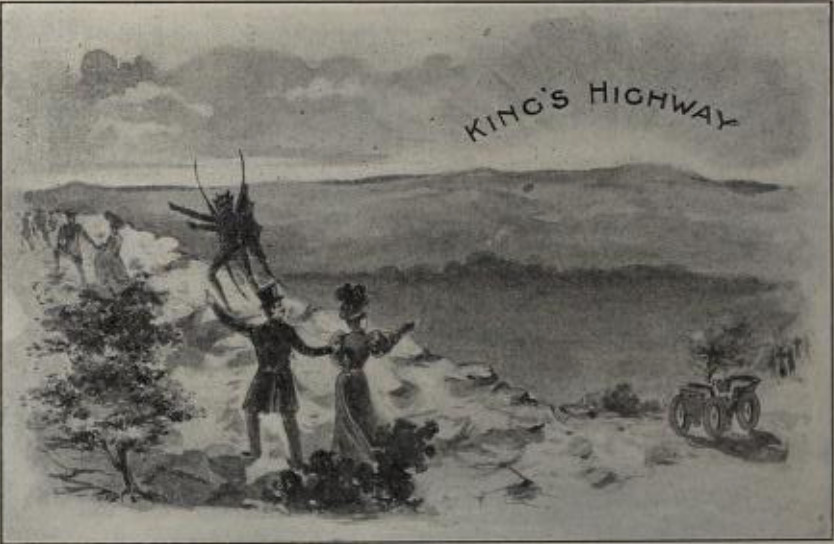 On the Hill of Remorse. Miss Church-Member cast a longing
glance toward the King’s Highway, and looked for some way by which she
might go thither.