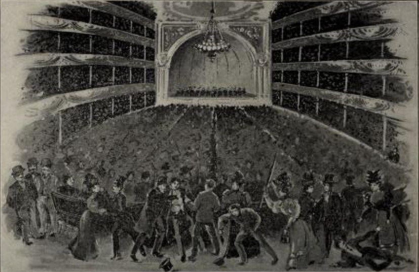 A Scene in the Devils Temperance College The fight
between the temperence factions was greatly enjoyed by the saloon-
keepers, brewers, and whisky politicians.