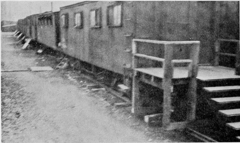 Box Cars in a Railroad Camp in Pittsburgh used as Living
and Sleeping Quarters.