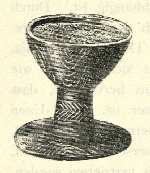 Gefäss mit Sand zum Zahnreinigen