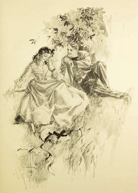 With the Tip of the Long Spear of Grass,
He Touched Her Lightly on the Cheek