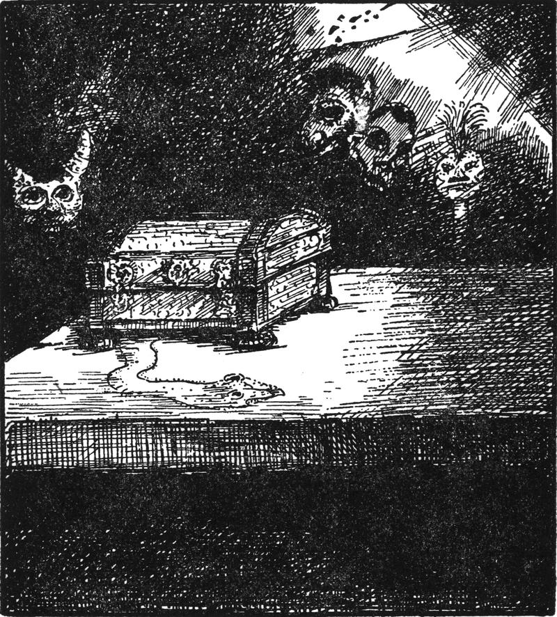 Truhe und Bronzestatuen --
  Antiquitäten aus der Traumstadt