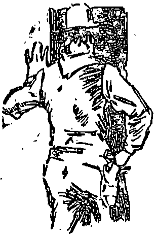 man walking out the door