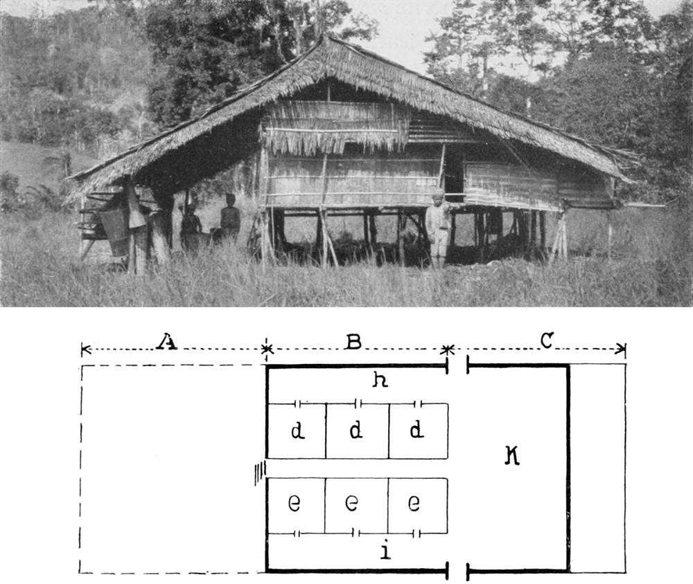Foto des Hauses, darunter
  eine Grundrisszeichnung