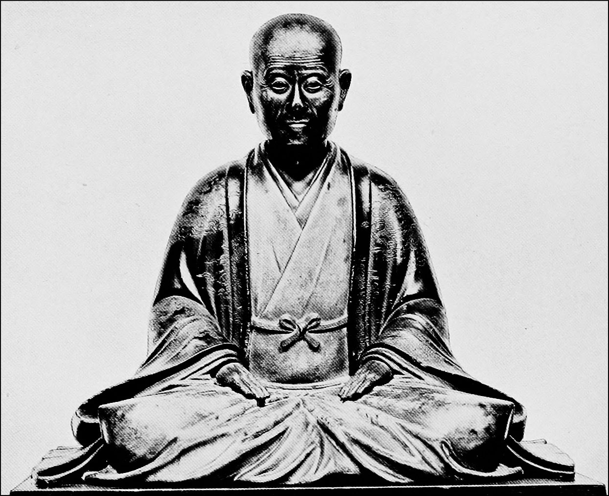 Portrait of Senno Rikiu,
    Carved in Wood and Lacquered