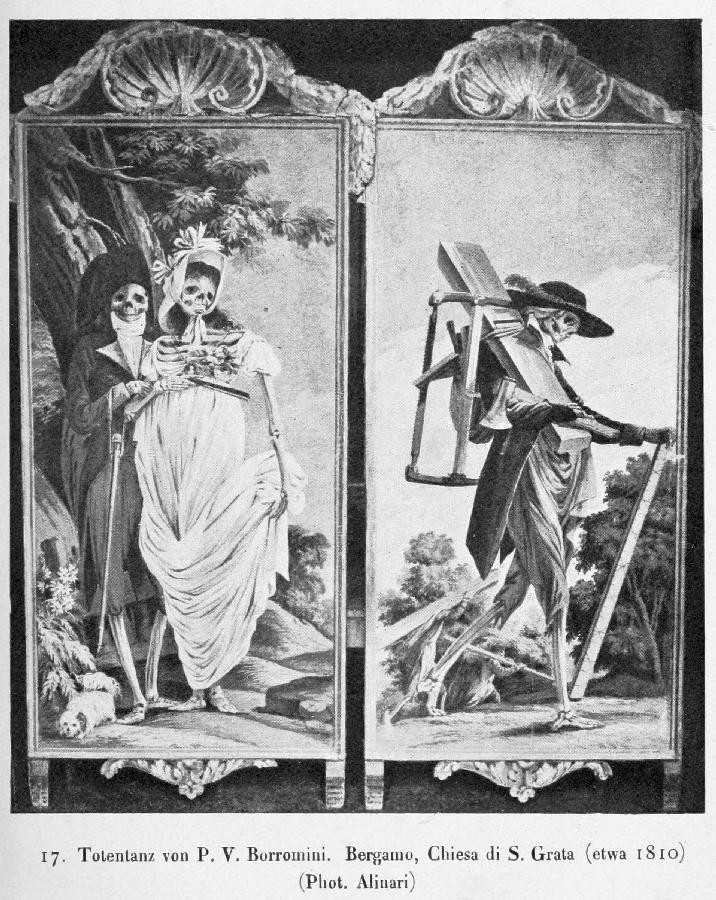 Totentanz von P. V. Borromini. Bergamo, Chiesa di S. Grata