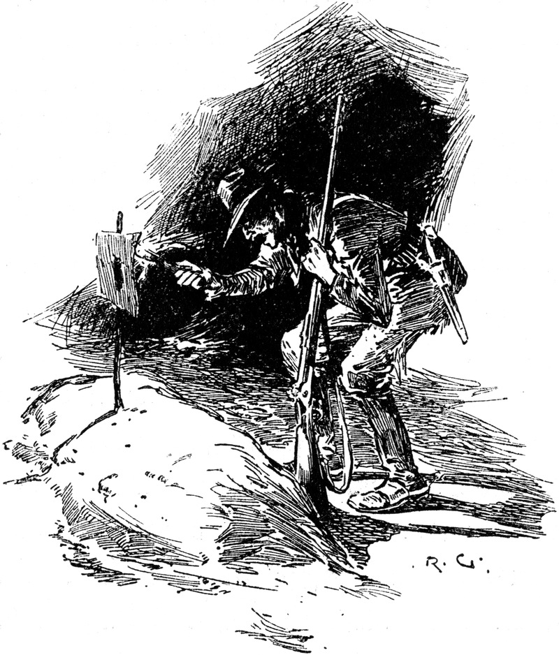 Jefferson Hope untersucht
  das Lager der Geflüchteten